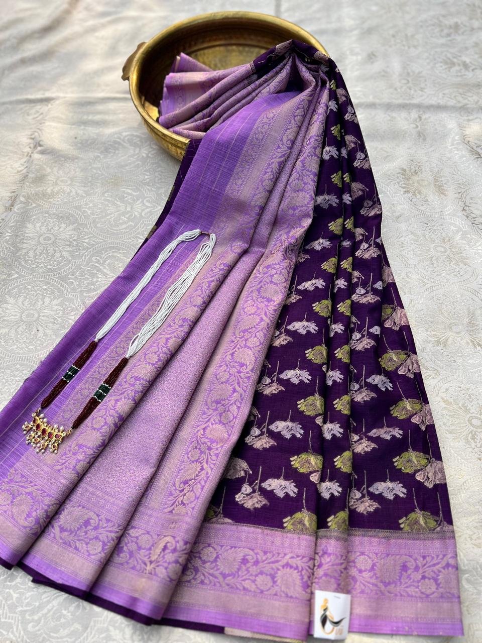 Banarasi Saree - Purple
