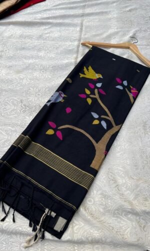 Jamdani Saree – Black